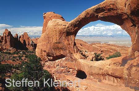 arches np - double o arch - utah - national park usa 072