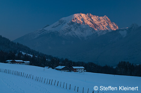 051 Deutschland - Bayern - Alpen - Sonnenuntergang