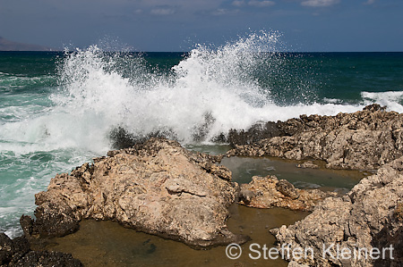 189 Kreta, Almira Bucht, Wellenimpressionen