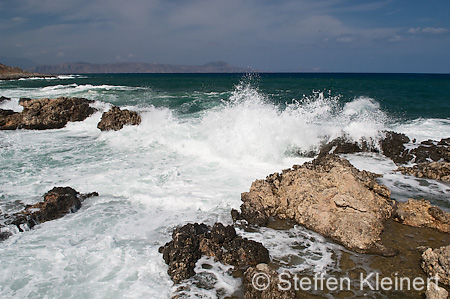 190 Kreta, Almira Bucht, Wellenimpressionen