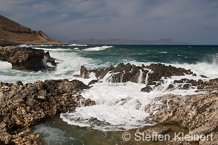 193 Kreta, Almira Bucht, Wellenimpressionen