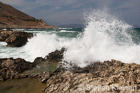 194 Kreta, Almira Bucht, Wellenimpressionen