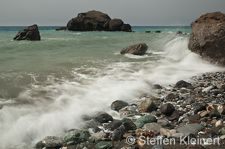 338 Kreta, Preveli, Wellen, Waves