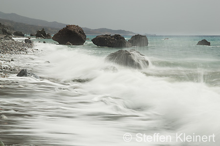 343 Kreta, Preveli, Wellen, Waves