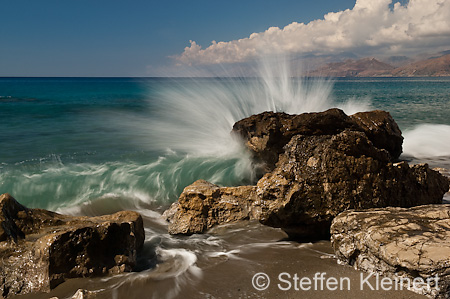 407 Kreta, Agios Pavlos, Traumstrand, Wellen, Waves