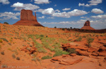 31 Monument Valley, East and West Mitten Buttes, Arizona, Utah, USA 01