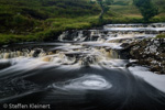 1848 Schottland, River Vagastie im Norden, Wasserfall