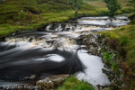 1853 Schottland, River Vagastie im Norden, Wasserfall