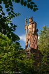 3087 Schottland, Galashiels, Wallace Statue bei Dryburgh