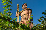 3090 Schottland, Galashiels, Wallace Statue bei Dryburgh