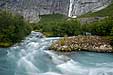 Gletscherfluss am Briksdalsbreen