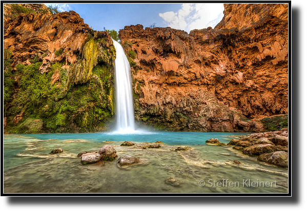 Havasu Falls ( 30 m hoch ), Havasupai, Grand Canyon, Arizona, USA