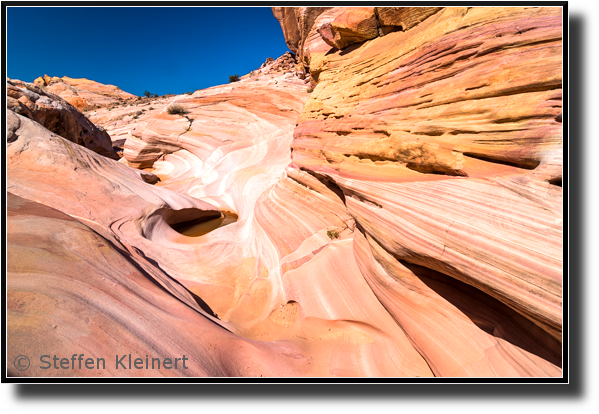 Kaolin Wash, Pink Wash, Valley of Fire, Nevada, USA