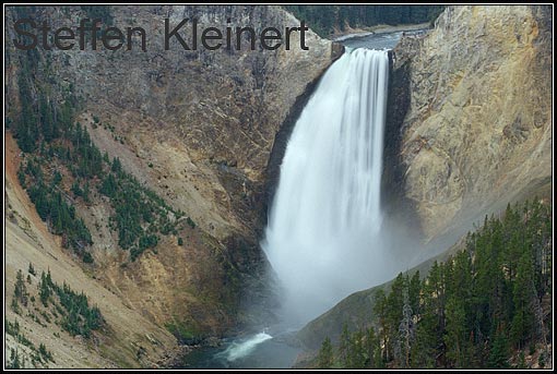 yellowstone np - grand canyon of yellowstone - lower falls - usa