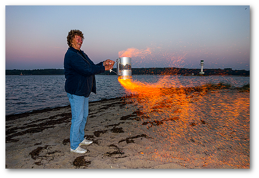 Strandfeuerwerk, Anita Kleinert, Kiel